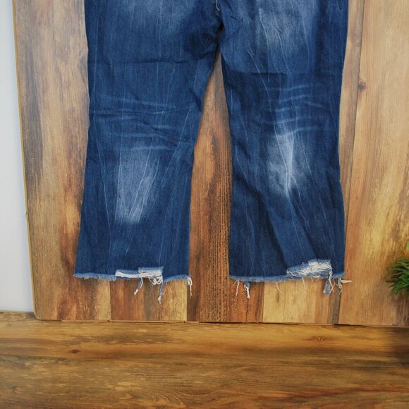 Melarey Women's Plus Size Cropped Wide Leg Jeans XXL 120-R - Picture 6 of 7